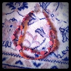 Vintage double strand necklace